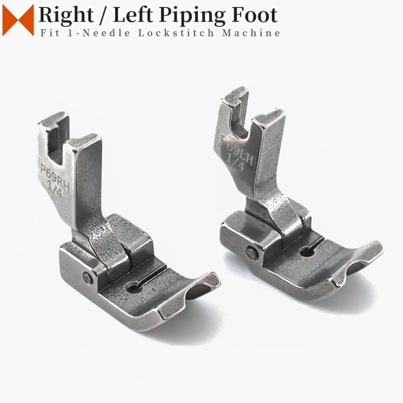 P69RH P69LH Hinged Piping Welting Cording Presser Foot For Industrial