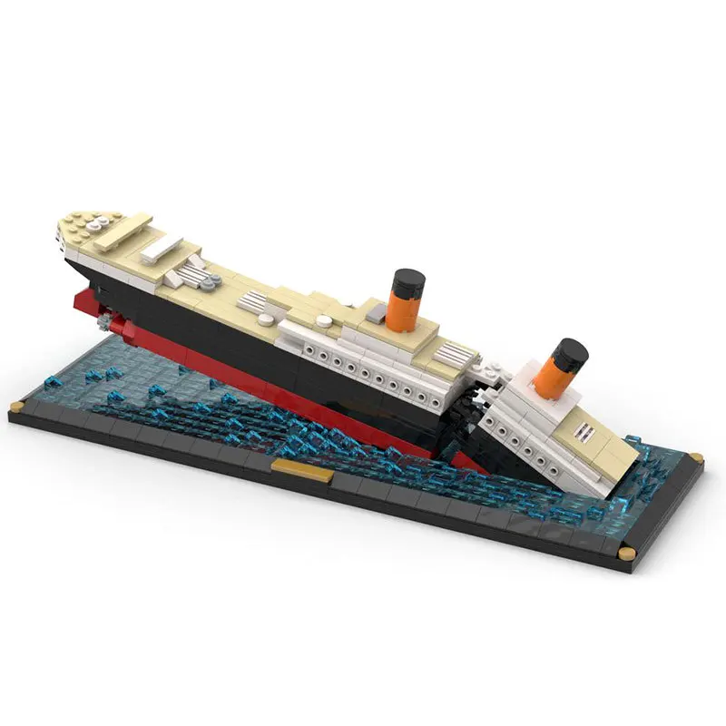 Titanic Ship Sank RMS Cruise Model Building Blocks Kits Broken Boat  Steamship Movie Scene MOC DIY Puzzle Bricks Toys Kids Gift - AliExpress