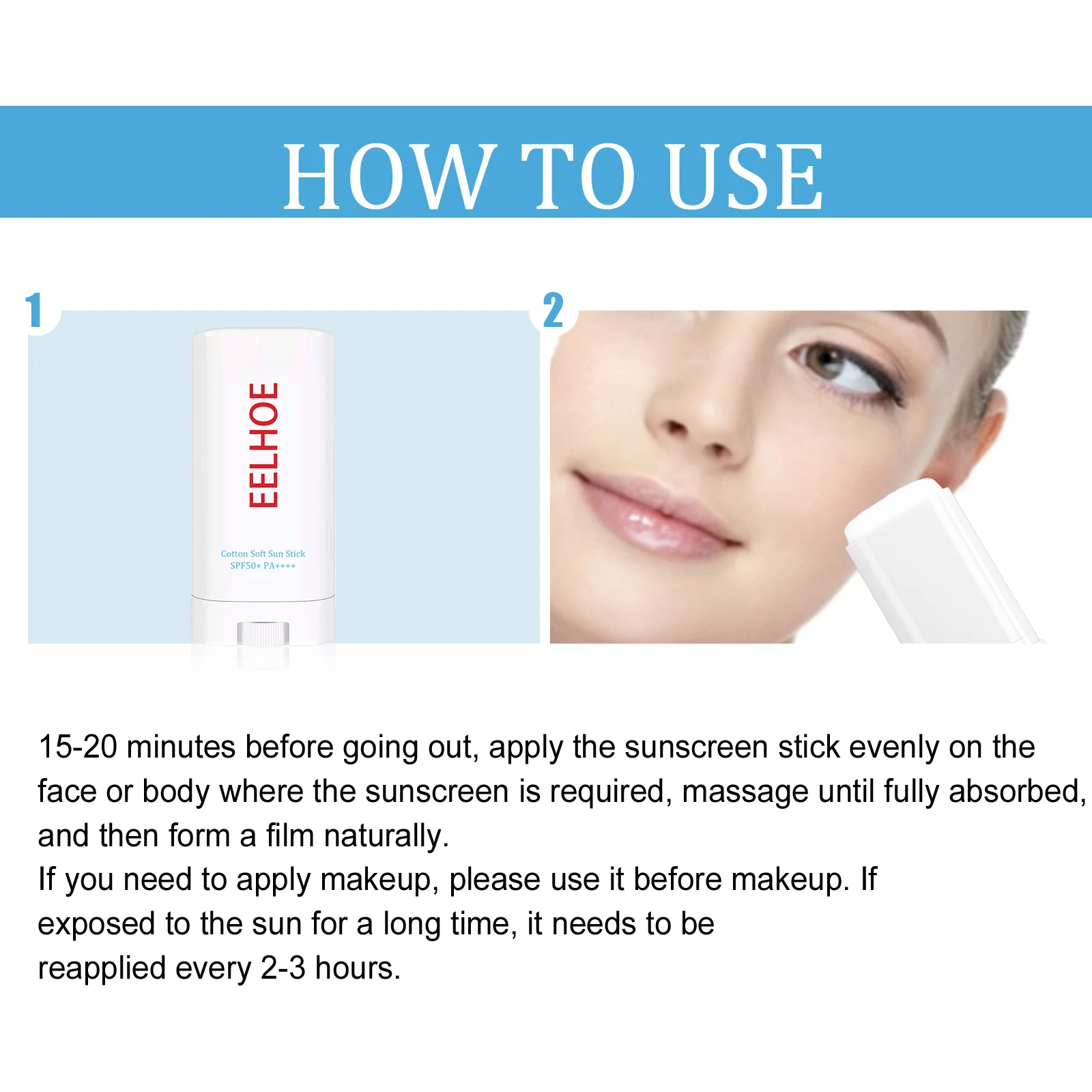 Sun Block Stick Firming Skin Hydrating UV Protection Oil-Control Anti Oxidant Isolation Cream Waterproof Sunscreen Cream Stick