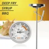 KT Thermo-Deep Fry Candy Thermometer with Stainless Steel Dial, Meat Cooking Thermometer, 12 "Probe, 2.5" 5