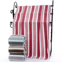 Quick-Drying Striped Towel Set For Soft And Absorbent Bathroom Experience Bath Towel Or Hand Towel 2