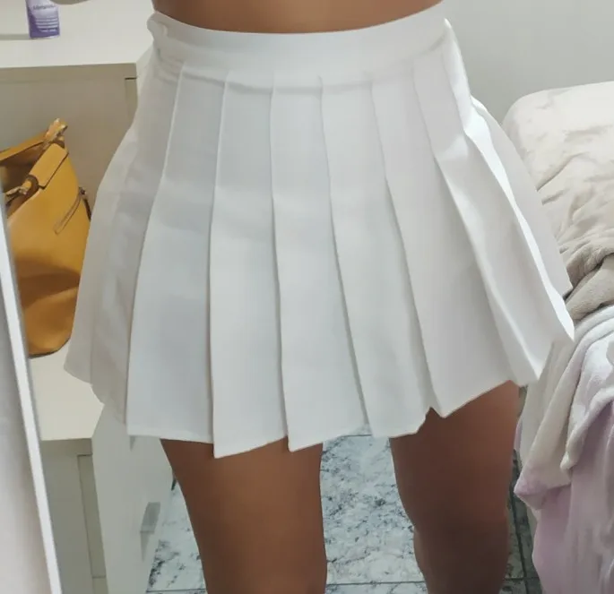 Women High Waist Pleated Mini Skirt Cosplay 2023 Spring Summer Outfits photo review