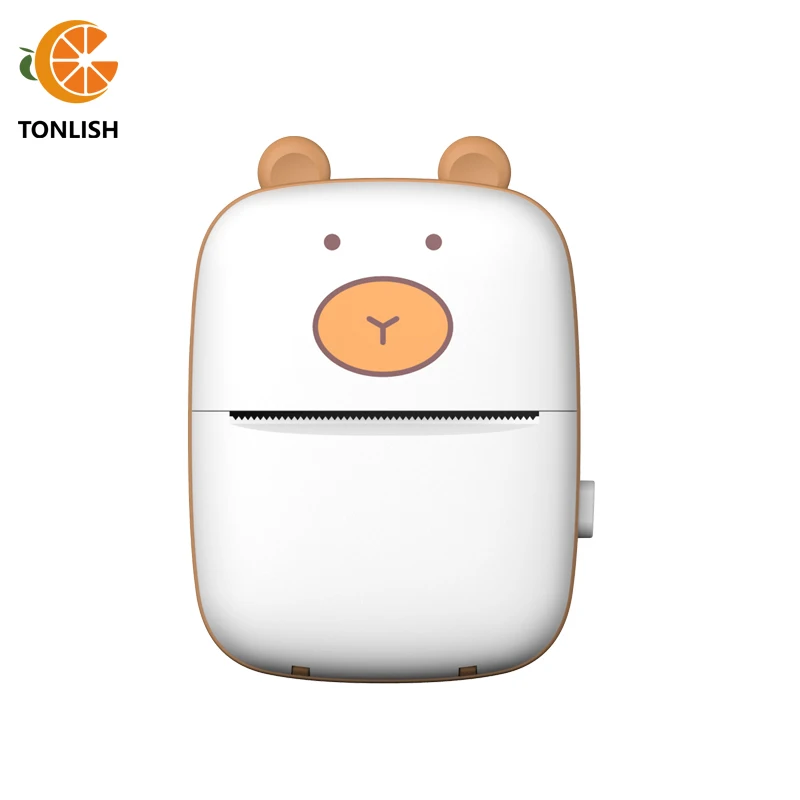 

TONLISH Mini Label Printer Portable Thermal Printers Impresora Portátil 200DPI Inkless Printing 57mmStickers for IOS for Android