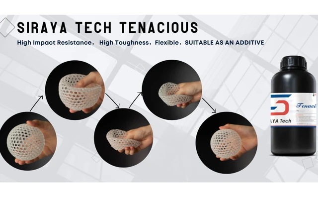 Siraya Tech Tenacious Easy Grey Resina 3D Flessibile 1000g - Alta Resistenza Agli Urti 405nm - Foto 12