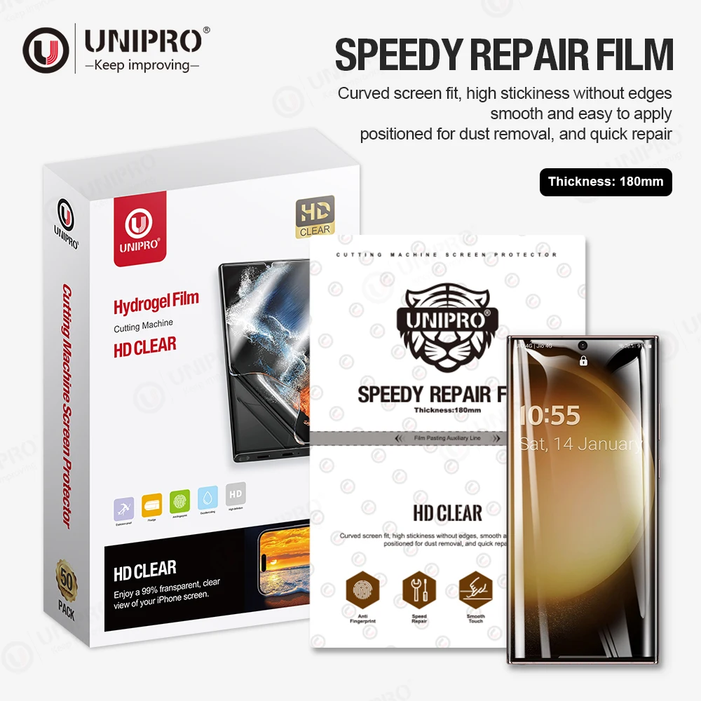 Self Healing Anti-Scratch HD Matte Flexible Film Mobile Phone TPU Hydrogel Movies for Cutting Machine Curved Screen Protectors