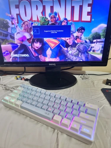 MageGee Mini 60% Gaming Keyboard, RGB Backlit 61 Key Ultra-Compact Keyboard, TS91 Ergonomic Waterproof Mechanical Feeling Office photo review