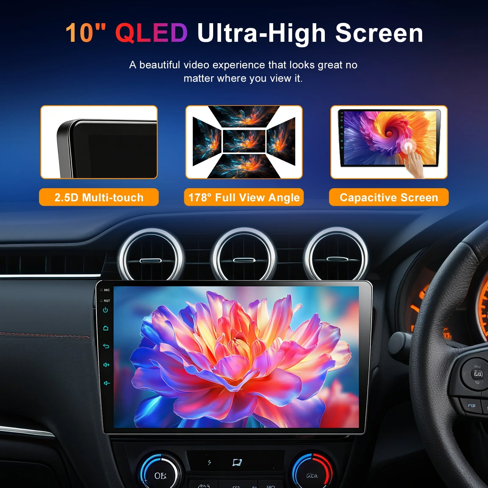 Radio Universal para coche de 9 y 10 pulgadas, CarPlay inalámbrico, Android, para VW, Fiat, Renault, Nissan, Peugeot, Ford, Hyundai, Kia, Honda, Toyota, Seat, pantalla táctil IPS, reproductor Multimedia 2 Din, navegación GPS, BT, 4G, WiFi, 8 núcleos, DSP, RDS 5