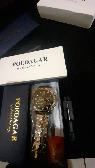 POEDAGAR Luxury Men's Quartz Watch photo review