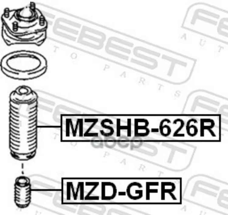Пыльник Амортизатора Mzshb-626R Febest арт. MZSHB-626R (art.: 3920c48fa98dd) - 3920c48fa98dd