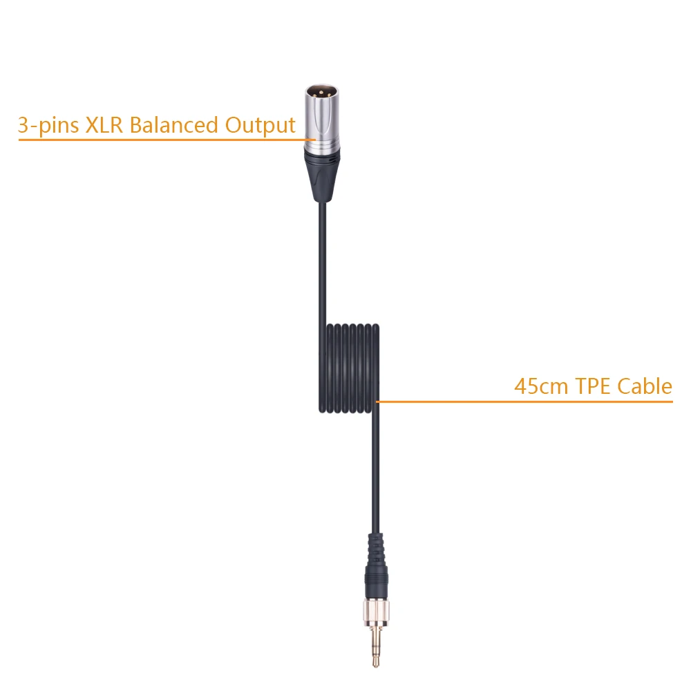 Comica-cvm-dl-xlr Xlr Cabo de Saída de Áudio Adaptador de Saída de Som Fio com Placa de Bloqueio Microfone sem Fio Wm200 Wm300 Wm100 Plus - Image 5