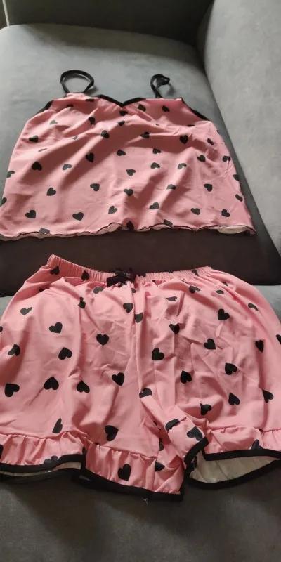 Luxe Spaghetti Strap Summer PJ Set - Breathable Comfort Sleepwear photo review