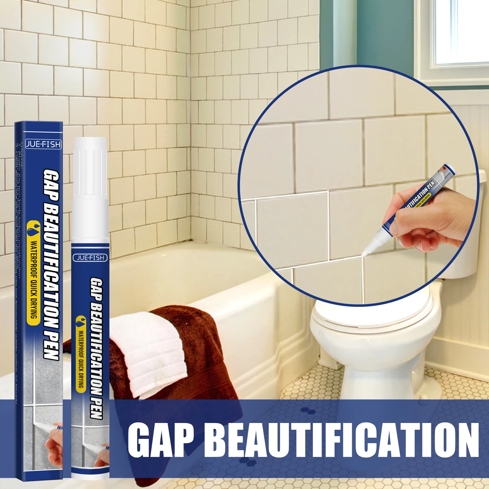 Waterproof Tile Gap Paint Pen for Kitchen Bathroom Floor