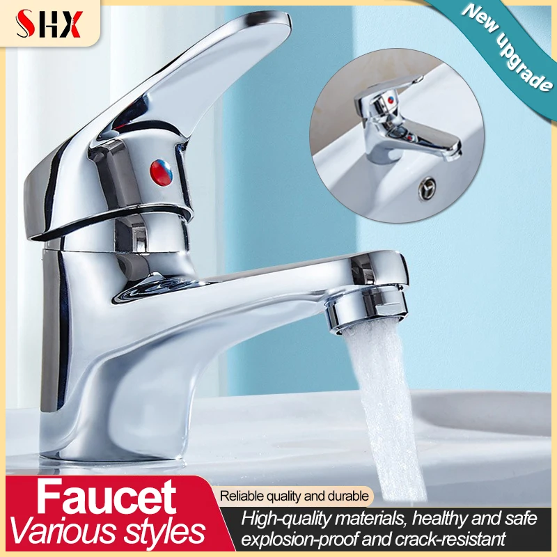 ก๊อกน้ําอ่างล้างหน้าสําหรับห้องครัวและห้องน้ํา-รุ่นน้ําเย็นเดี่ยว/รุ่นน้ําเย็นและน้ําร้อน มีจําหน่ายในโลหะผสมหรือทองแดงทั้งหมด 1