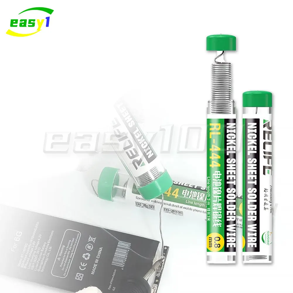 Soldering Wire RELIFE RL-444 Cell Phone Battery Nickel Sheet Solder Wire High Purity Tin Content