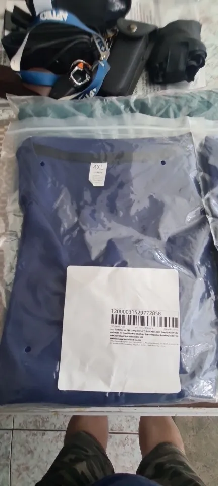 Summer Ice Silk Long Sleeve T-Shirt for Men photo review