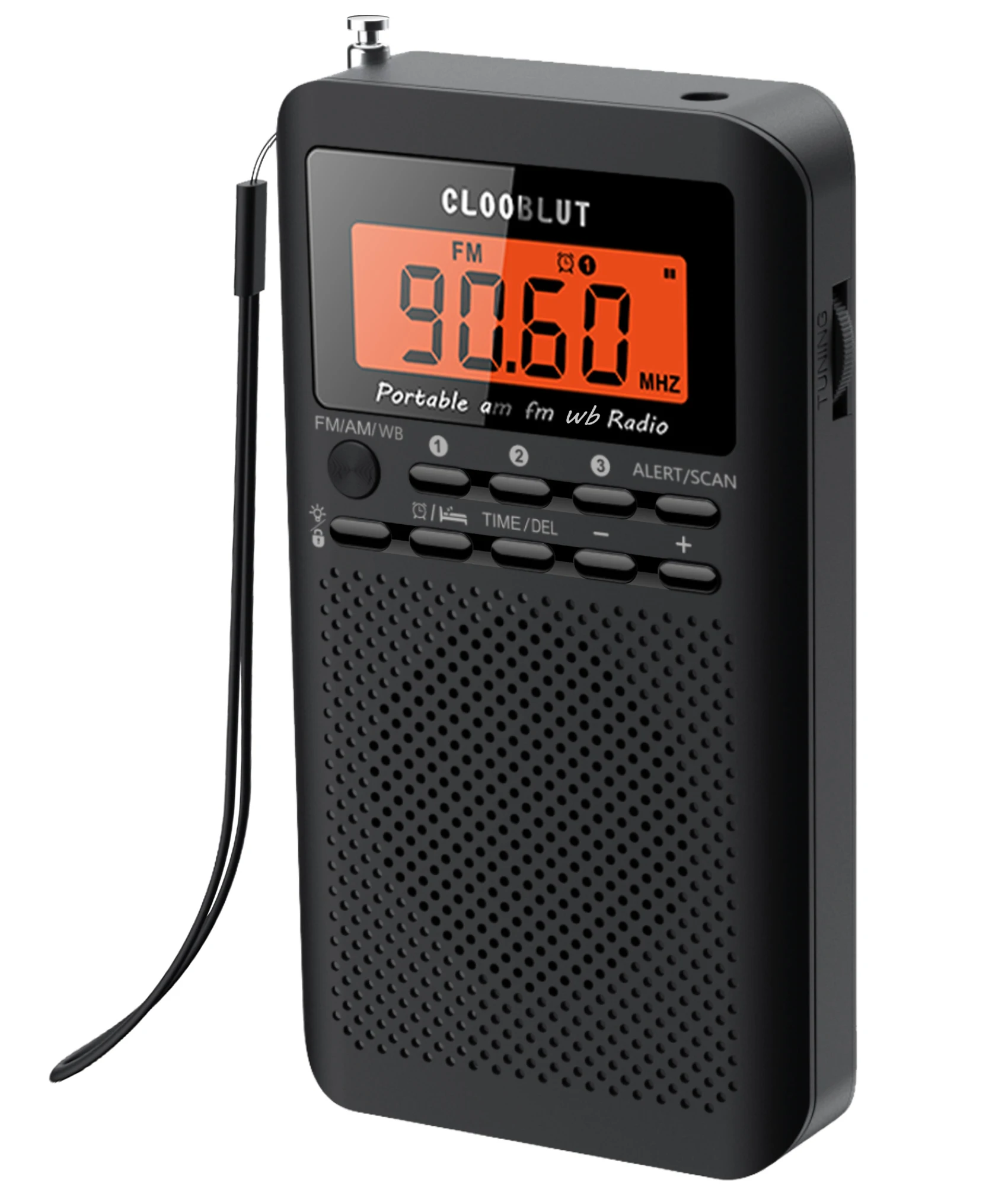 自動NOAAデジタル 5000ウェザーラジオ バックライト付き LCDスクリーン