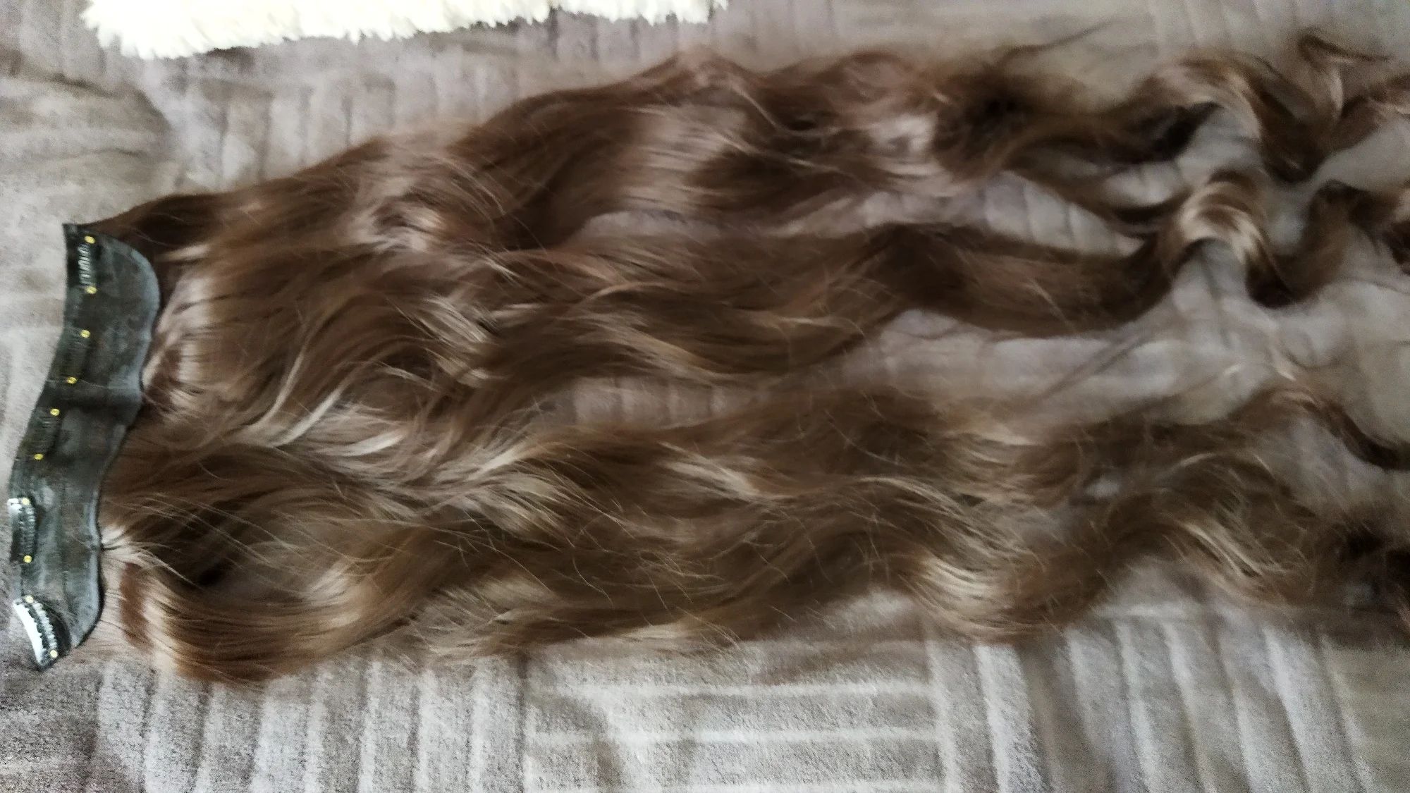 Nicesy Long Wavy Clip In Hair Extensions photo review