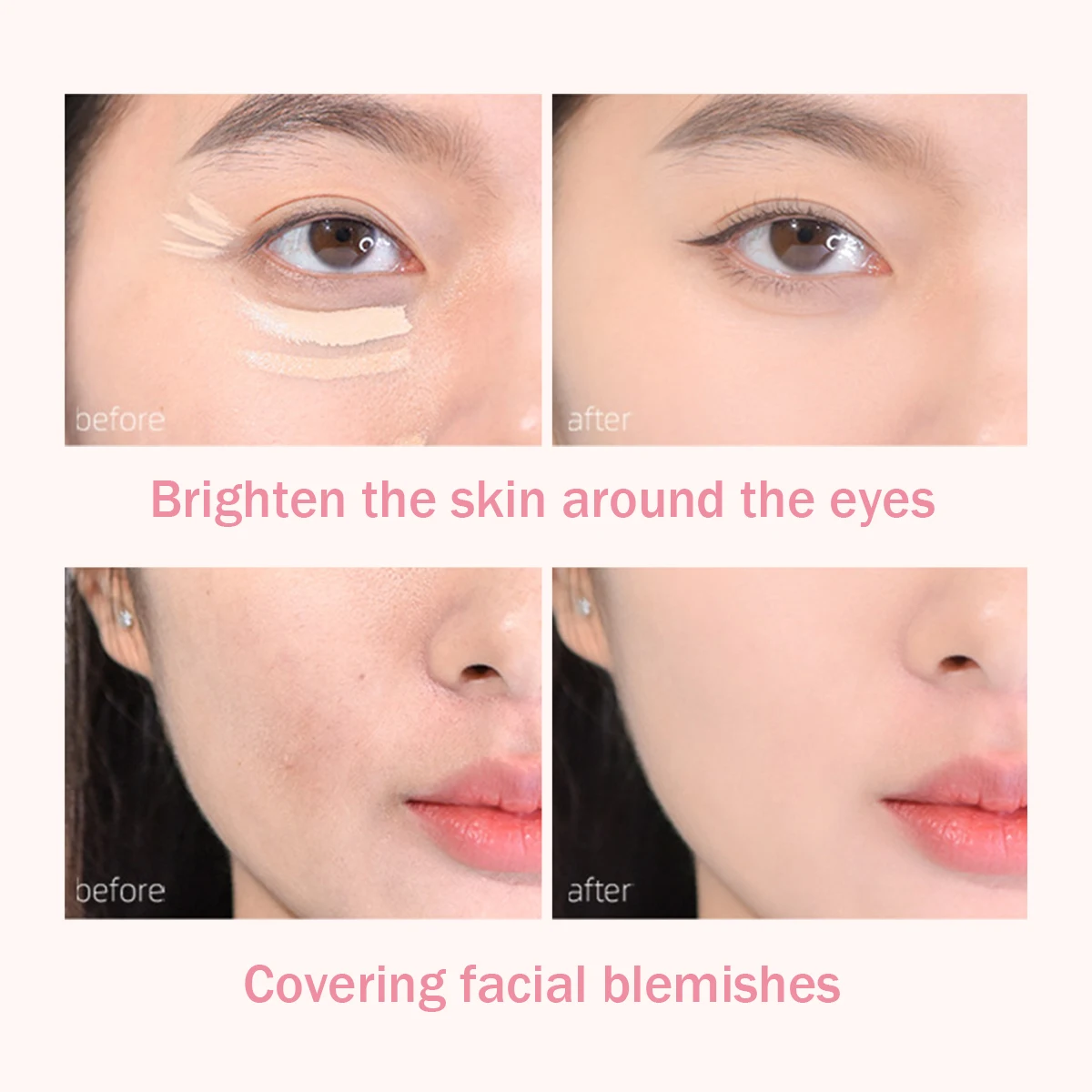 Liquid Eyeshadow Waterproof Liquid Eyeshadow Matte & Pearlescent High-Pigment Smudge-Proof Fine Glitter Eye Silkworm Concealer glow