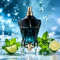 Parfum Masculin Non Conventionnel pour Hommes 4.2FL OZ 125ML jpt Golden Leaf Fig Cologne Longue Durée Spray Corporel Attrayant Parfums Masculins Sexy Drop 5