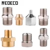 Professional 7pcs Airbrush Adaptor Kit Fitting Connector Set For Compressor Airbrush Hose Convert Plug 1/8" 1/4" BSP Male Femal 1