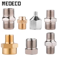 Professional 7pcs Airbrush Adaptor Kit Fitting Connector Set For Compressor Airbrush Hose Convert Plug 1/8" 1/4" BSP Male Femal 1