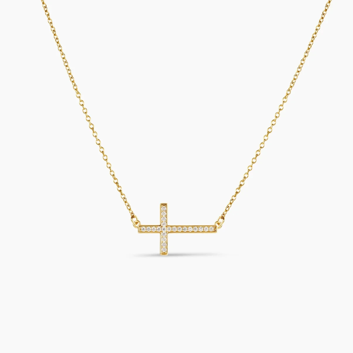 Custom Dainty Cross Pendant Necklace Image 1