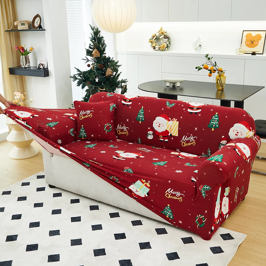 New Year Christmas gift model elastic all-wrap sofa cover dustproof non-slip stain-resistant sofa cover sofa cover