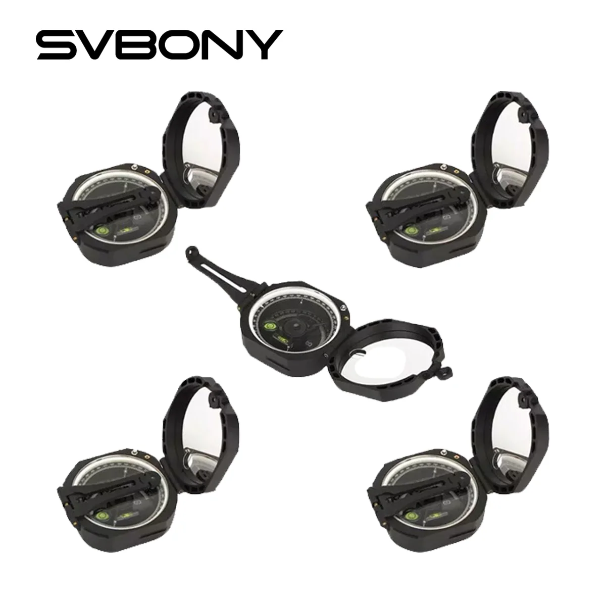 SVBONY 전문 군사 나침반 야외 생존 캠핑 장비 포켓 컴퍼스 경량 도매 5 Pcs prepper 들어