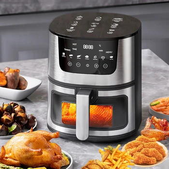 1400W 7L friggitrice ad aria elettrica forno a convezione di grande capacità friggitrice senza olio cucina 360 ° cottura LED Touch Screen friggitrice ad aria 1