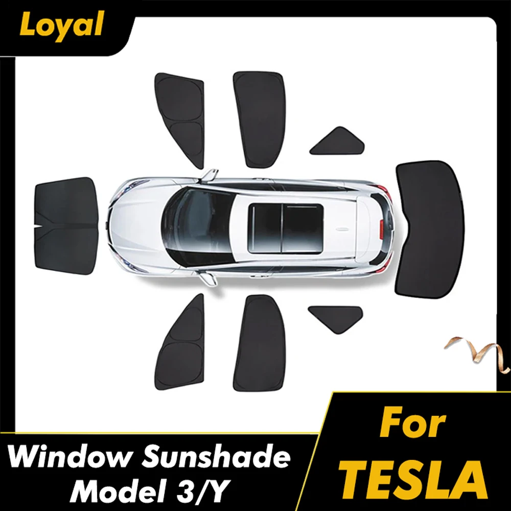 ForTeslaModel3YSideWindowSunshadeFoldableCarCampingPrivacy
