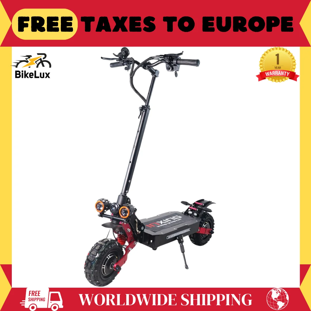 

EU 5600W Dual Motor Electric Scooter Max Speed 85km/h EScooter 11Inch 60V38.4AH Max mileage100KM Foldable Electric Scooter With