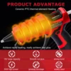 50W Cordless Hot Glue Gun for Milwaukee 18V Battery with 30pcs 7mm Sticks 30s Quick Preheat for Arts & Crafts & DIY (No Battery) 3