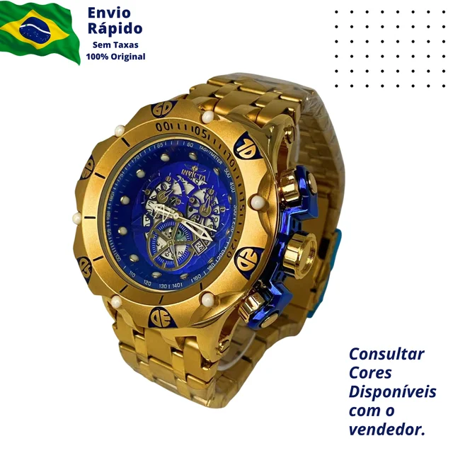 Invicta Venon Hybrid-reloj chapado en oro de 18K para hombre, cronógrafo  Original, resistente al agua y tostado, 100% - AliExpress