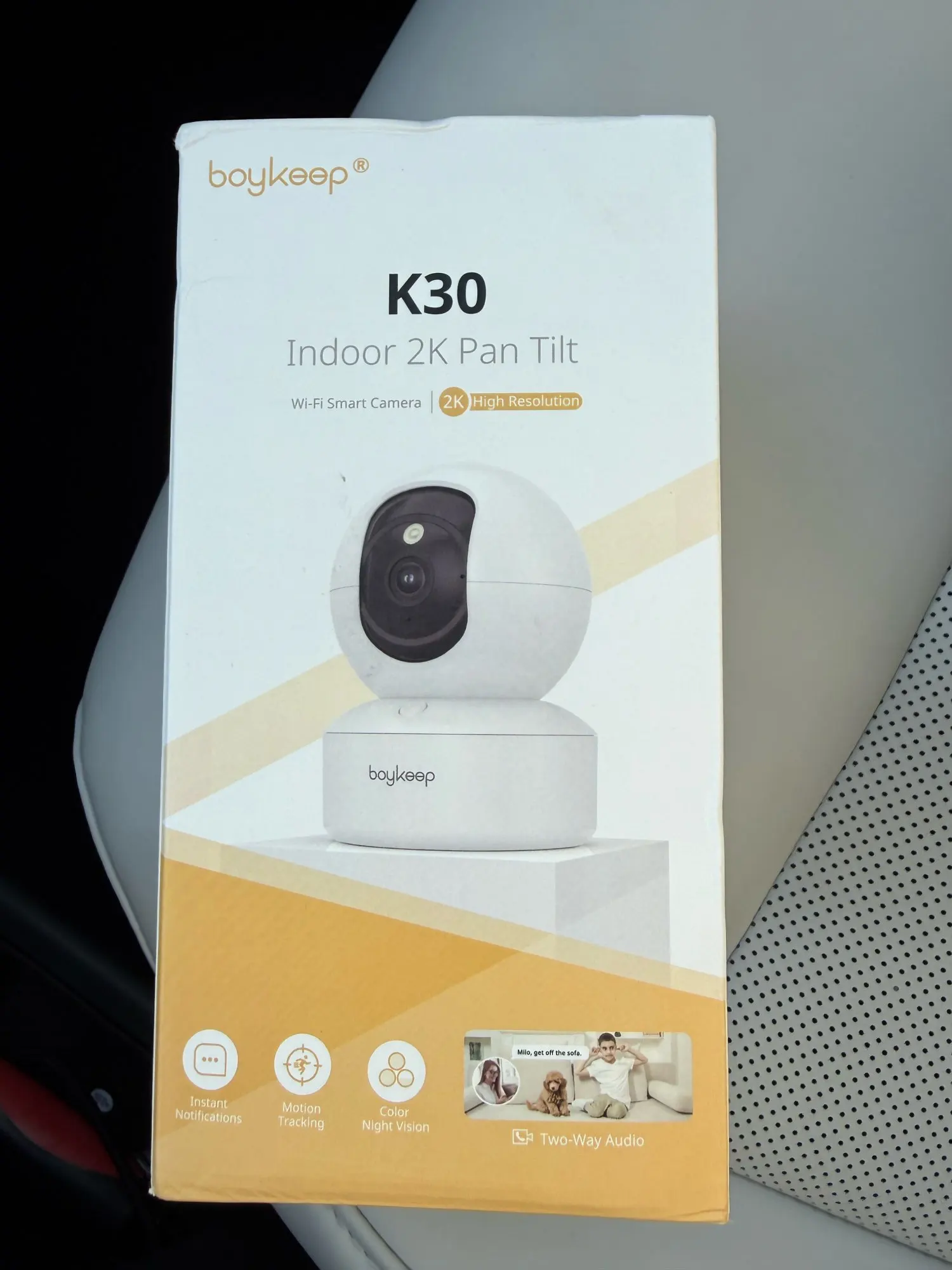 Boykeep 2K Pet Dog Camera with Phone App, 5G/2.4GHz WiFi Indoor Security Baby Camera, 360° Pan & Tilt, 2-Way Audio, Night Vision photo review