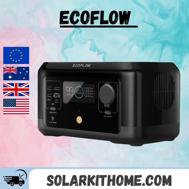 

Беспроводная портативная мини-электростанция EcoFlow RIVER, уличная, для кемпинга, RV, резервная, литиевая батарея, выход переменного тока, полная зарядка за 1,5 часа