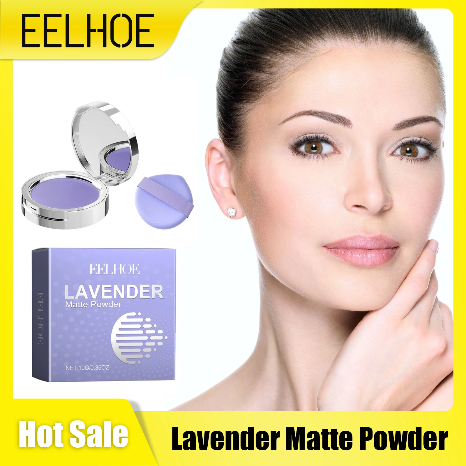 Setting Powder Loose Powder Face Powder Makeup Foundation Powder with Puff