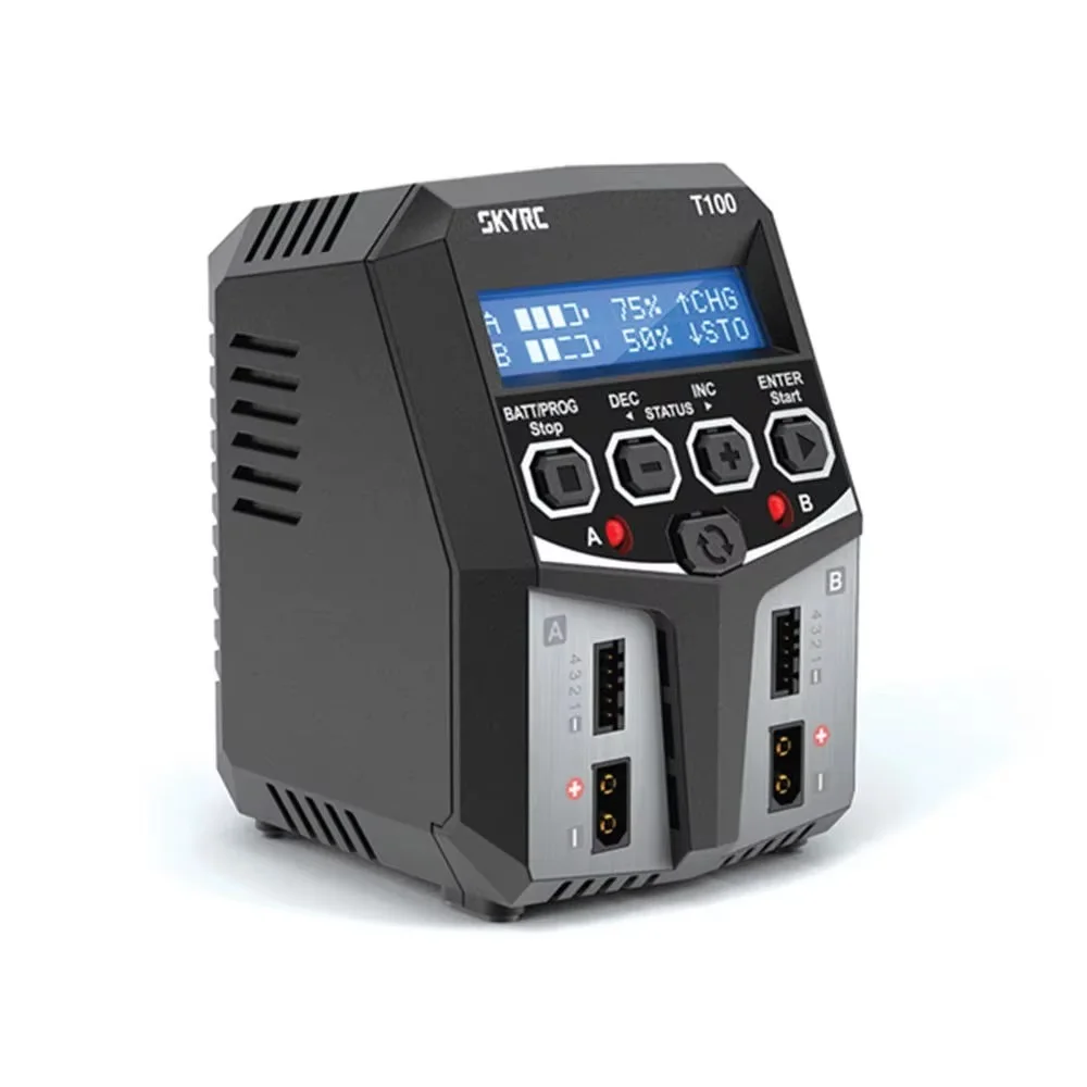 Chargeur RC 50W 2 canaux LiPo NiMH Pb LCD