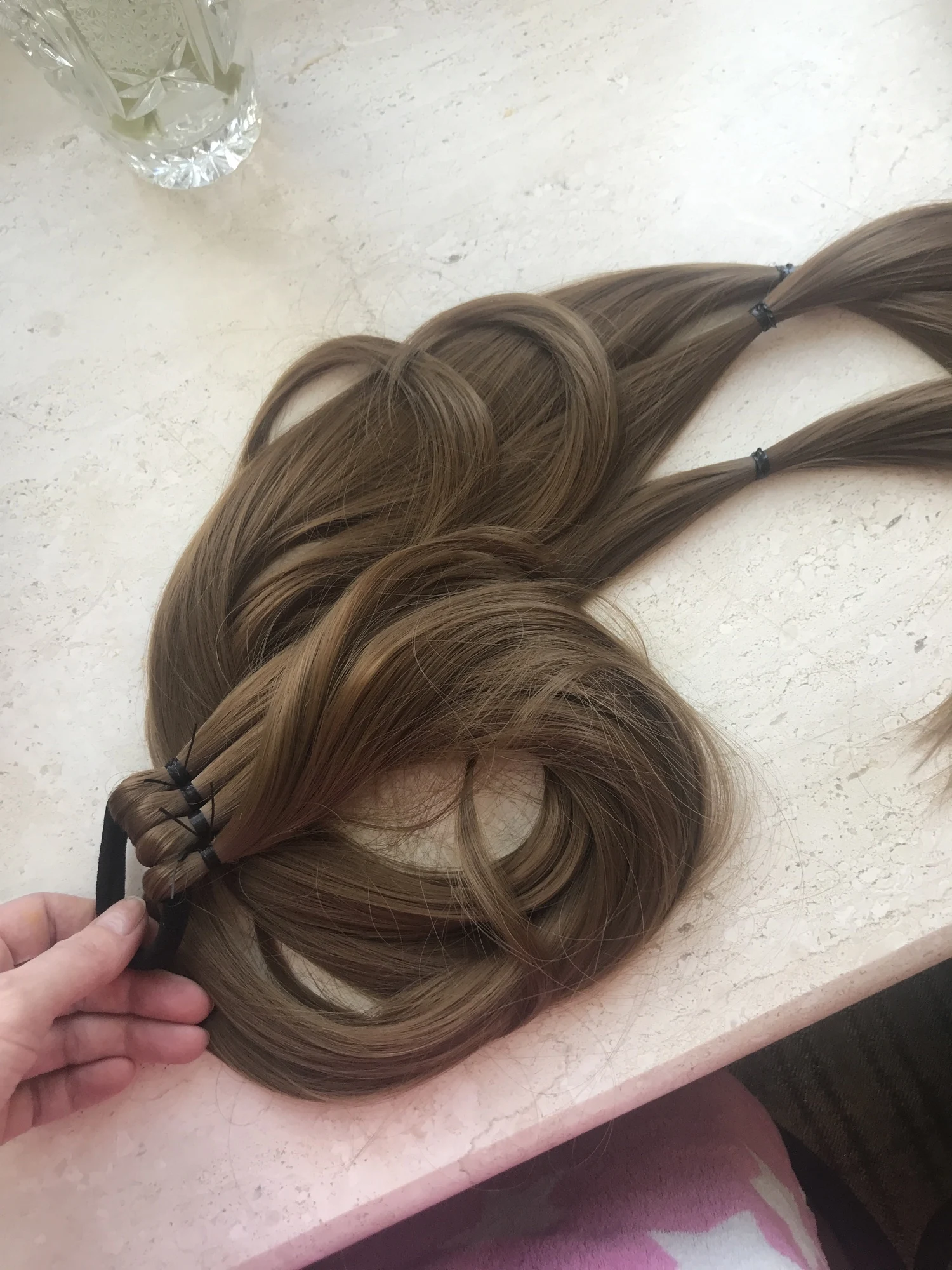 Synthetic Long Braided Ponytail Hair Rope Extension photo review