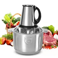 Hachoir Électrique 500W 5L 220V, Broyeur à Viande 3 Vitesses avec Lame Cyclonique 5 Lames en Acier Inoxydable 460, Démontable et Facile à Nettoyer, Robot Culinaire 1