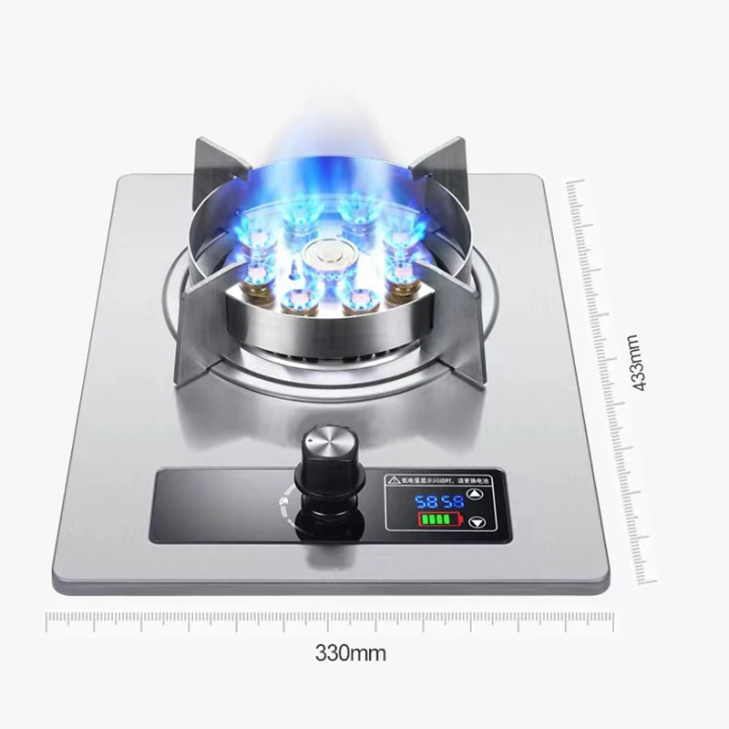 Gas Stove Single Household LPG Hot Kitchen and Bathroom Electric With Built-in Natural Bottled Liquefied Fierce Fire Embedded 5