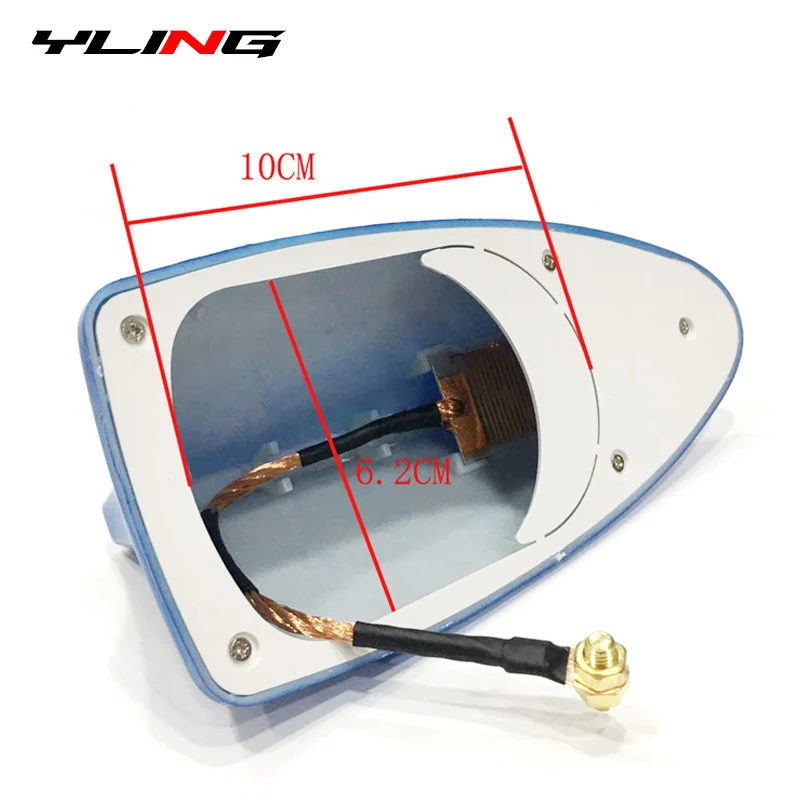 Car Shark Fin Antenna Cover Base Replacement Radio Signal Aerials Roof Exterior Accessories Decoration car antenna