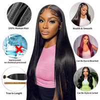 Extensions de cheveux humains brésiliens lisses 12A, non traités, vierges, pour femmes, à coudre 6