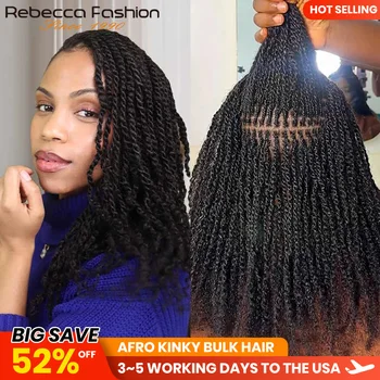 Choice 100% Human Hair Braiding Hair Afro Kinky Bulk Human Hair for Braiding Afro Kinky Bulk Human Hair Mini Twist Natural Look