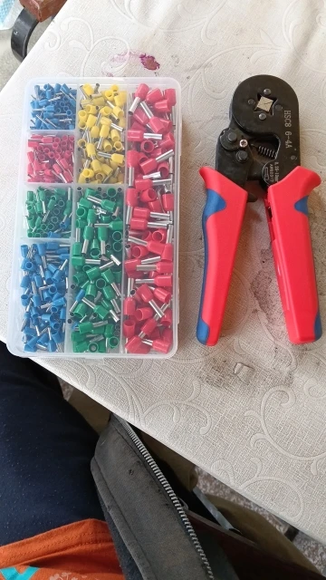 200/700/2120pcs Tubular Crimping Terminal VE Multiple Cold Crimp Terminal Pliers Set Electrical Equipment Wire Connector Pliers photo review