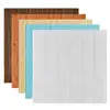 35*35cm 10Pcs 3D Wood Grain Wall Sticker Self Adhesive Waterproof Living Room Kitchen Background Wall Decoration 5
