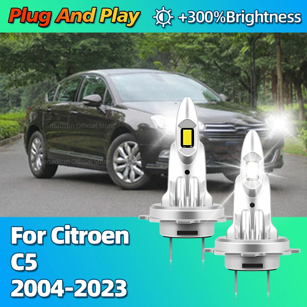 180W LED CANBUS Lights Mini Lamp CSP Wireless Car Headlight For Citroen ...