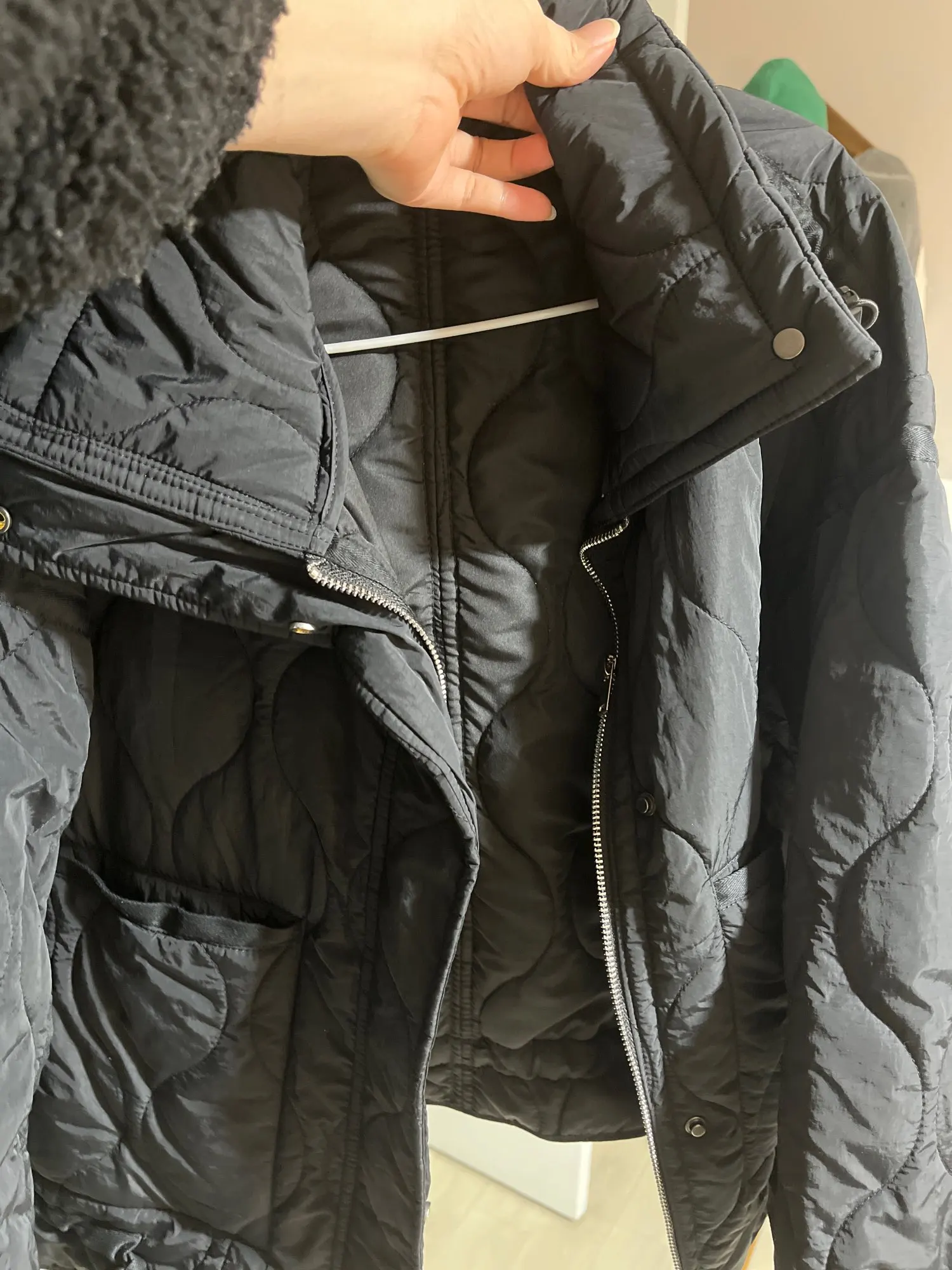 Women's Loose Stand Collar Cotton Jacket photo review