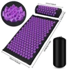 3PCS Acupressure Yoga Mat Cushion Sensi Massage Body Kuznetsov's Applicator Needles with Spikes Pillow Foot Massager Fitness 4