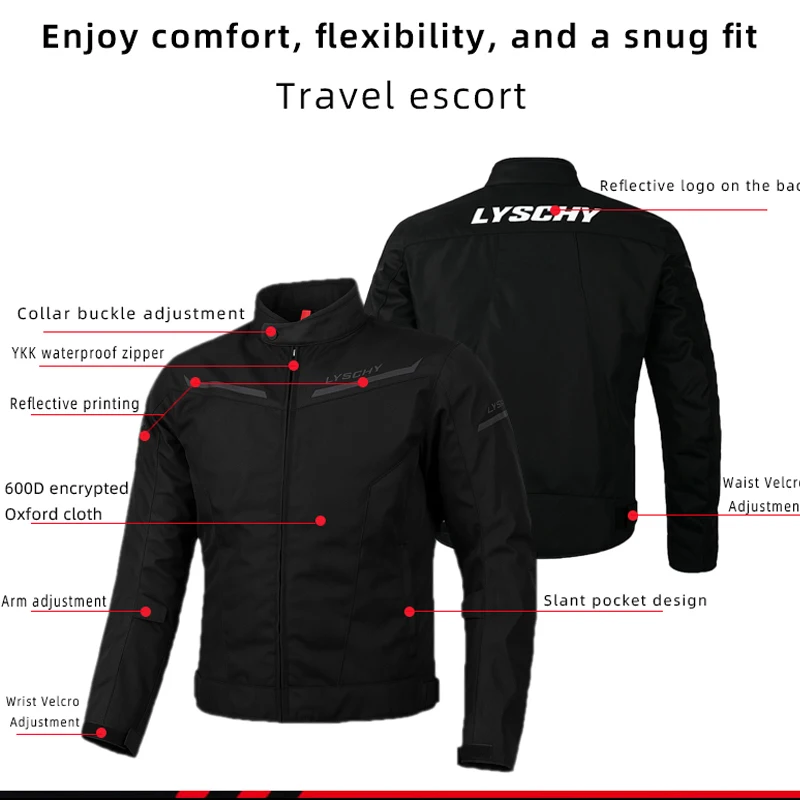 LYSCHY Motorcycle Jacket Pants Winter Warm Motocross Jacket