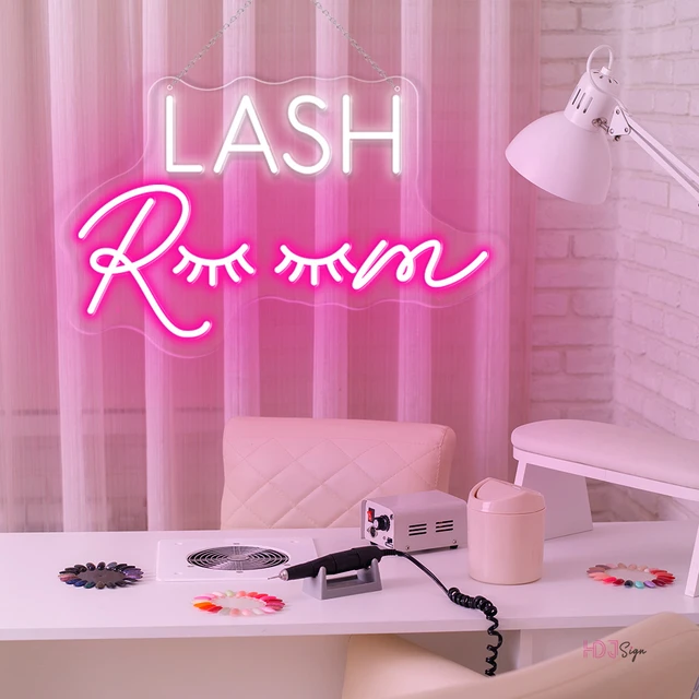 Eyelash Romantic Led Neon Sign, Eyelash Room Decoration Eyelash